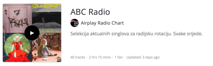ABC Radio Playlist 001
