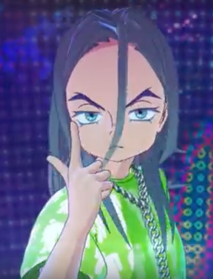 Billie Eilish Video Takashi Murakami Screenshot