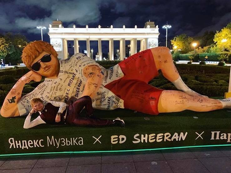 Ed Sheeran Moscow Facebook 2019 July
